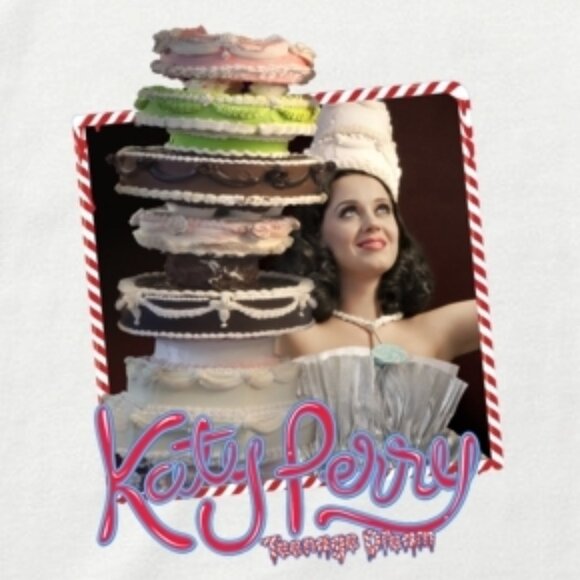 Katy Perry Teenage Dream Candyland Cake Graphic Shirt - Picture 2 of 5